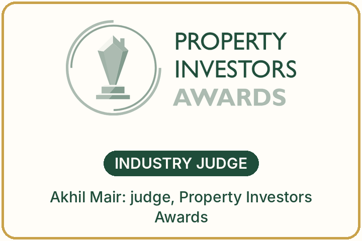 Industry judge: Akhil Mair, judge at the Property Investors Awards Industry judge: Akhil Mair, judge at the Property Investors Awards